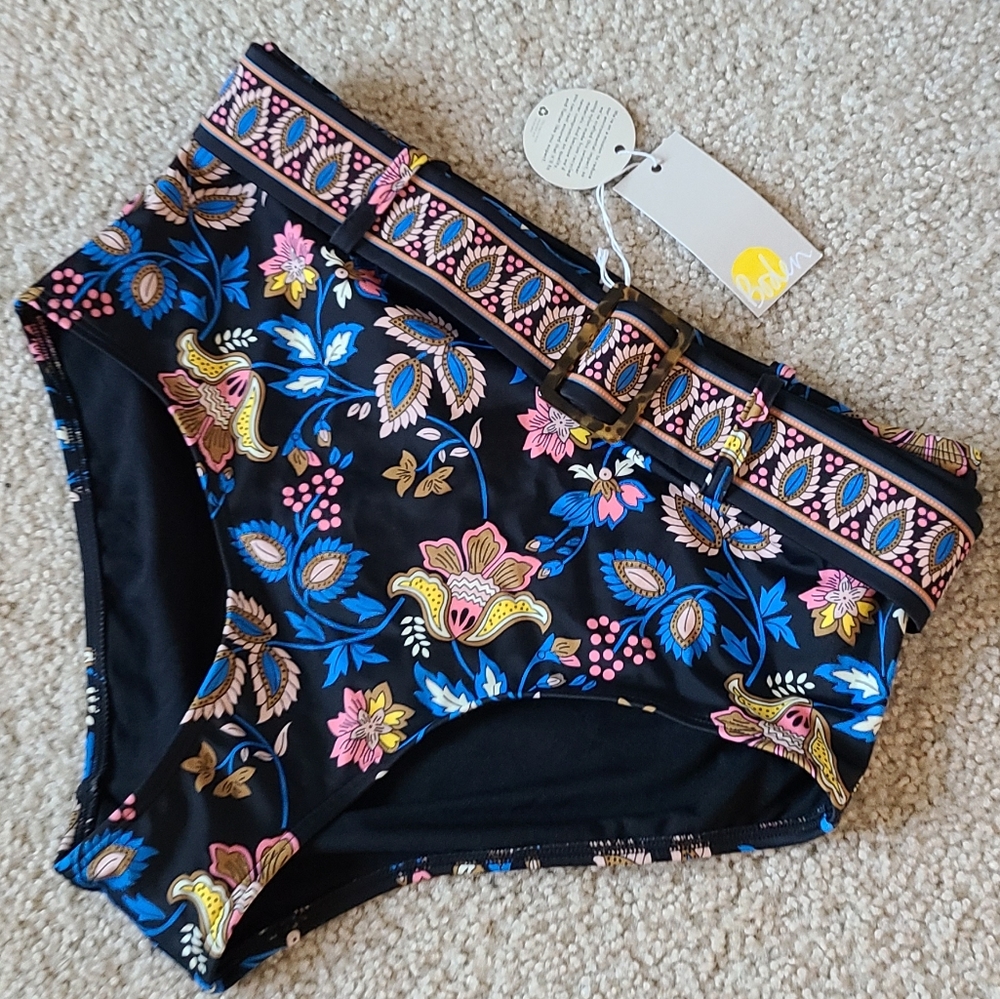 Boden Kythira Belted High Waist Swim Bottoms - US size 10